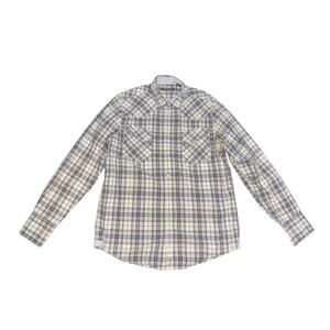 Ben Sherman Pearl Snap Long Sleeve Plaid Shirt Size XXL Western Cowboy Rodeo